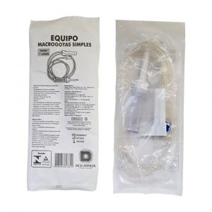 EQUIPO MACROG LUER SLIP SIMPLES DESCARPACK CX500UNID