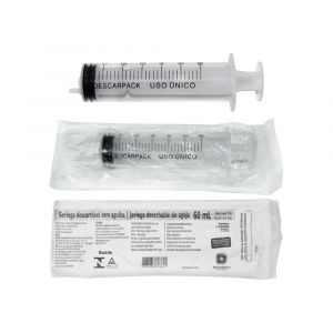 SERINGA DESC 60ML S/AG SLIP DESCARPACK CX300UN              