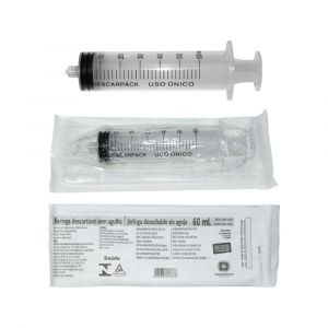 SERINGA DESC 60ML S/AG LOCK DESCARPACK CX300UN              