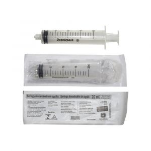 SERINGA DESC 20ML S/AG LOCK DESCARPACK CX1200UN             