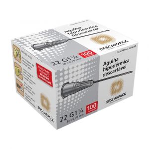 AGULHA DESC EST 30 X 0,70 MM DESCARPACK CX100CT             
