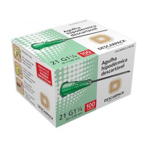 AGULHA DESC EST 30 X 0,80 MM DESCARPACK CX100CT             