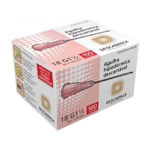 AGULHA DESC EST 40 X 1,20 MM DESCARPACK CX100CT             