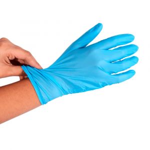 LUVA NITRILICA SEM PO G AZUL DESCARPACK CX20CT              